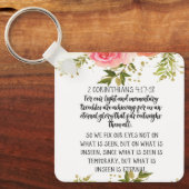 Bijbelvers gepersonaliseerde vierkante Sleutelhang Sleutelhanger (Voorkant)