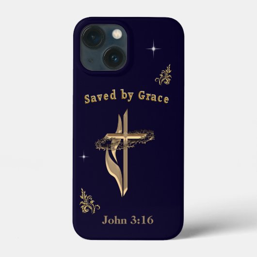 Bijbelvers gered door genade Case-Mate iPhone case (Achterkant)