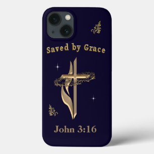 Bijbelvers gered door genade Case-Mate iPhone case