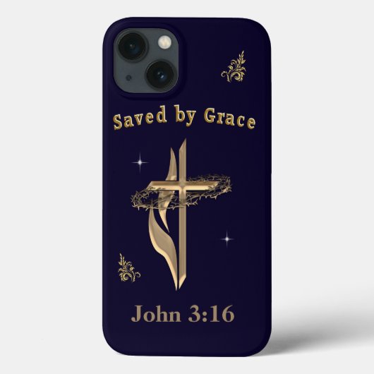 Bijbelvers gered door genade Case-Mate iPhone case (Achterkant)