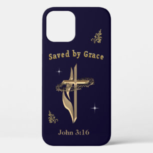 Bijbelvers gered door genade Case-Mate iPhone case