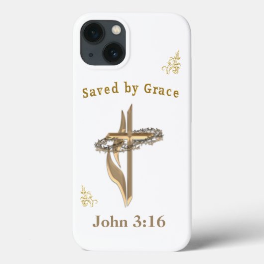Bijbelvers gered door genade Case-Mate iPhone case (Achterkant)