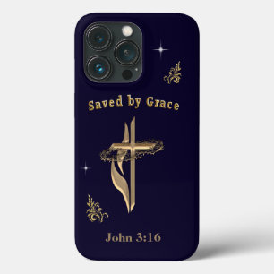 Bijbelvers gered door genade Case-Mate iPhone case