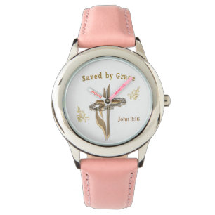 Bijbelvers gered door genade horloge