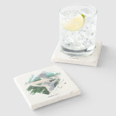 Bijbelvers Geurkaars Stenen Onderzetter (Zijkant)