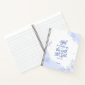 Bijbelvers God is binnen haar geschenk voor haar Notitieboek (Binnen)