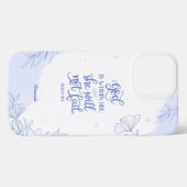 Bijbelvers God is in haar iPhone Hoesje (Achterkant horizontaal)