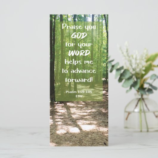 Bijbelvers GODS Woord leidt mij tot Bladwijzer (Staand voorkant)