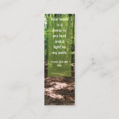 Bijbelvers GODS Woord leidt mij tot mini-Bladwijze Contactkaartje (Achterkant)