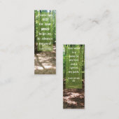 Bijbelvers GODS Woord leidt mij tot mini-Bladwijze Contactkaartje (Voorkant / Achterkant)