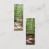 Bijbelvers GODS Woord leidt mij tot mini-Bladwijze Mini Visitekaartje (Voorkant / Achterkant)