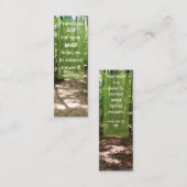 Bijbelvers GODS Woord leidt mij tot mini-Bladwijze Mini Visitekaartje (Voorkant / Achterkant)