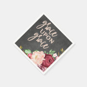 Bijbelvers Grace Upon Grace Square Servet (Hoek)