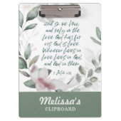 Bijbelvers groen klembord (Voorkant)