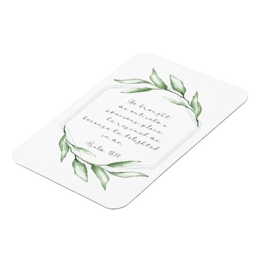 Bijbelvers groen magneet (Linkerzijde)