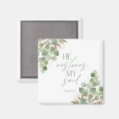 Bijbelvers groen psalmmagneet magneet (Voorkant / Achterkant)