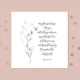 Bijbelvers Hebreeuws Vierkant Servet