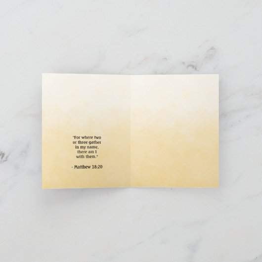 Bijbelvers Herfst Notitiekaartje (Binnen)