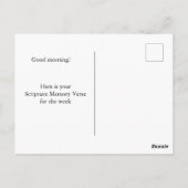 Bijbelvers Herinneringskaart Briefkaart (Achterkant)