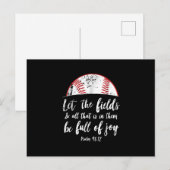 Bijbelvers honkbal Bijbeltekst  Schattig christeli Briefkaart (Voorkant / Achterkant)