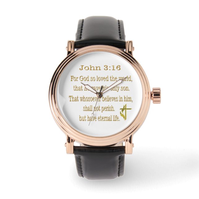 Bijbelvers Horloge (Voorkant)