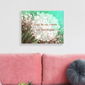 Bijbelvers: Ik kan alle dingen doen door Christus Canvas Afdruk (Insitu (Woonkamer))