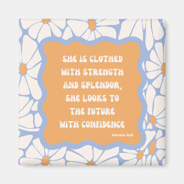 Bijbelvers Inspirerend citaat Schriftplaats Daisy Magneet