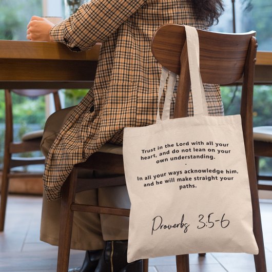 Bijbelvers Inspirerende Boodschappentas Tote Bag