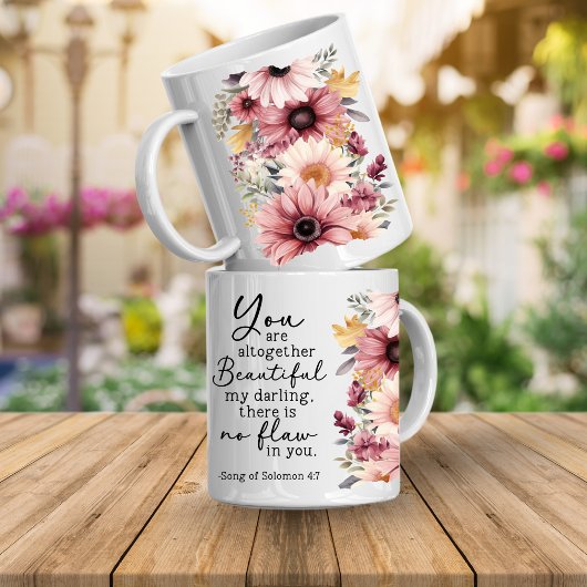 Bijbelvers Je bent mooi koffiemok