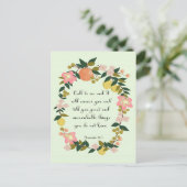 Bijbelvers - Jeremia 33:3 Briefkaart (Staand voorkant)