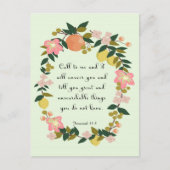 Bijbelvers - Jeremia 33:3 Briefkaart (Voorkant)