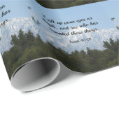 Bijbelvers, Jesaja 40:26 Cadeaupapier (Rol Hoek)