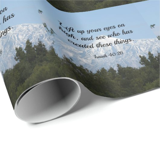 Bijbelvers, Jesaja 40:26 Cadeaupapier (Rol Hoek)