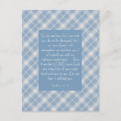 Bijbelvers Jesaja 41:10, 13 Briefkaart (Voorkant)