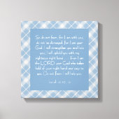 Bijbelvers Jesaja 41:10, 13 Canvas Afdruk (Voorkant)
