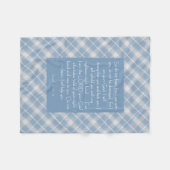  Bijbelvers Jesaja 41:10, 13 Fleece Deken (Voorkant (Horizontaal))