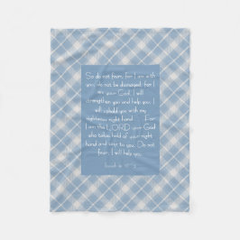  Bijbelvers Jesaja 41:10, 13 Fleece Deken