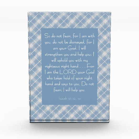 Bijbelvers Jesaja 41:10, 13 Fotoblokken (Voorkant)