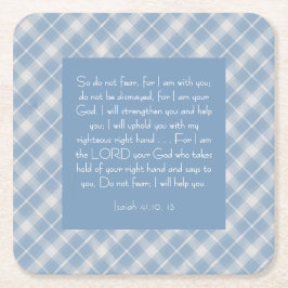  Bijbelvers Jesaja 41:10, 13 Kartonnen Onderzetters