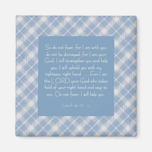  Bijbelvers Jesaja 41:10, 13 Magneet (Voorkant)