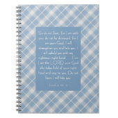 Bijbelvers Jesaja 41:10, 13 Notitieboek (Voorkant)