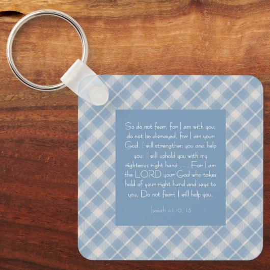  Bijbelvers Jesaja 41:10, 13 Sleutelhanger (Voorkant)