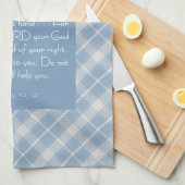  Bijbelvers Jesaja 41:10, 13 Theedoek (Quarter Fold)