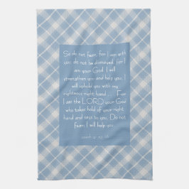  Bijbelvers Jesaja 41:10, 13 Theedoek