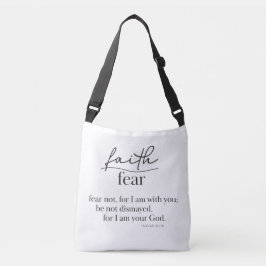 BIJBELVERS - Jesaja 41:10 - Cross Body Tote Tas