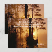 Bijbelvers Job 33:14 God Spreekt Wel Degelijk Briefkaart (Voorkant / Achterkant)