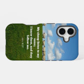 Bijbelvers, Johannes 10:27, Mijn schapen... iPhone 16 Hoesje (Achterkant horizontaal)