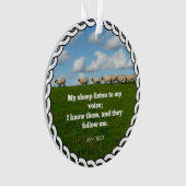 Bijbelvers, Johannes 10:27, Mijn schapen... Ornament (voorkant)