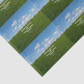 Bijbelvers, Johannes 10:27, Mijn schapen... Tissuepapier (Detail)