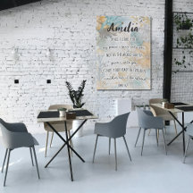 Bijbelvers, Johannes 14:27 Met Naam, Boho Floral